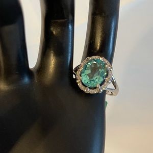 Sea breeze quartz ring